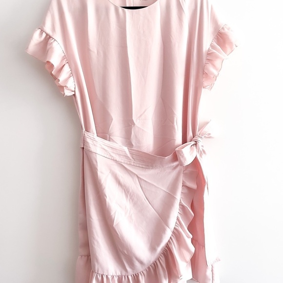Aritzia Pink Ruffle Mini Dress - Picture 11 of 14